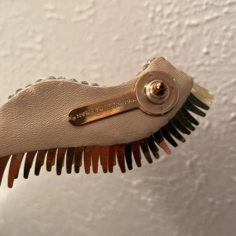 Mignonne Gavigon -Handmade Sequin Beaded Wing Earrings - Picture 2 of 3